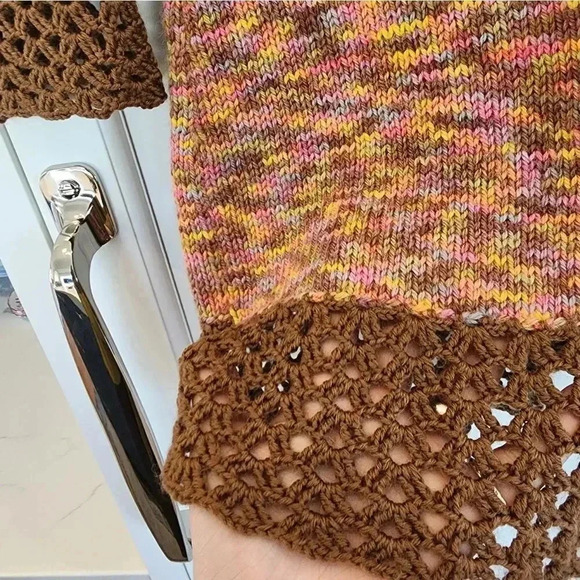 Handknit wool dress tunic - Picture 3 of 8